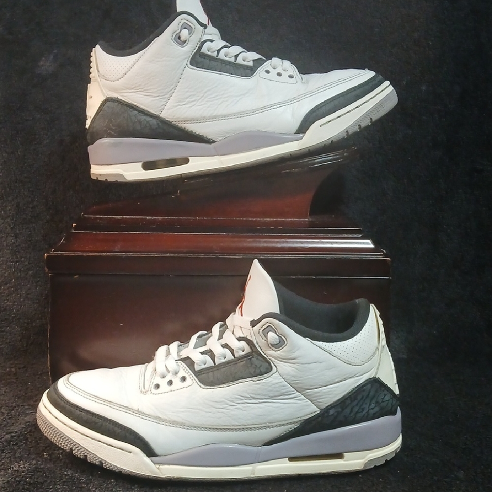 Nike Air Jordan 3 Retro "CEMENT GREY" Mens Size-11.5 100% AUTHENTIC!